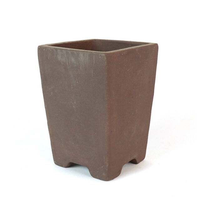 Enhance your bonsai with our 4.25" Unglazed Tall Square Cascade Pot. Perfect for cascading styles, crafted for durability and natural appeal