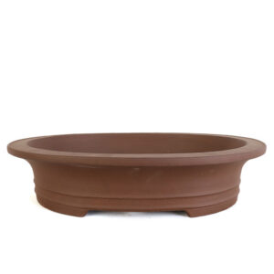 Handmade Unglazed Flared Oval Pot, Custom Bonsai Pot, Yixing Ceramic Pot, High-Quality Bonsai Container, Durable Ceramic Planter, Bonsai Pot with Drainage, Natural Finish Bonsai Pot, Unique Bonsai Planter, Artisan Bonsai Pot, Premium Ceramic Bonsai Pot, Elegant Bonsai Container, Unglazed Bonsai Planter