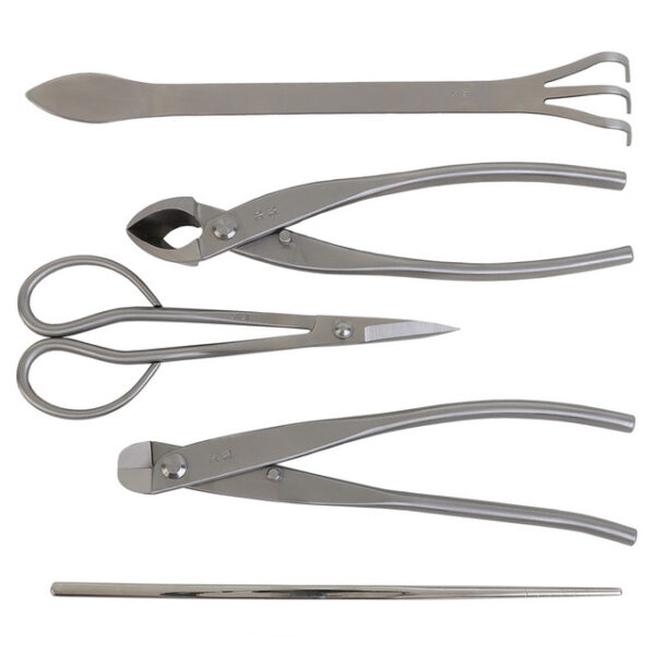 Bonsai USA Essential Tool Set, Stainless Steel Bonsai Tools, Bonsai Pruning Shears, Bonsai Wire Cutters, Bonsai Root Rake, Bonsai Repotting Stick, Beginner Bonsai Tools, Intermediate Bonsai Tool Set, High-Quality Bonsai Tools, Bonsai USA Tool Set