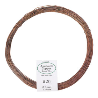 American Annealed Copper Bonsai Wire #20, Copper Bonsai Training Wire, 0.9mm Copper Wire, High-Quality Bonsai Wire, USA Made Bonsai Wire, Durable Copper Wire for Bonsai, Precision Bonsai Shaping Wire, Long Copper Bonsai Wire 127 ft, Strong Bonsai Training Wire, Flexible Copper Wire for Bonsai