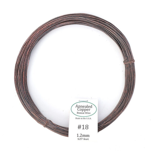 #18 American Annealed Copper Bonsai Wire, Copper Bonsai Wire 1.2mm, High-Quality Bonsai Training Wire, Durable Copper Wire for Bonsai, USA Made Bonsai Wire, Precision Bonsai Shaping Wire, 127 ft Copper Bonsai Wire, Flexible Copper Wire for Bonsai, Strong Bonsai Training Wire, Premium Copper Wire for Bonsai