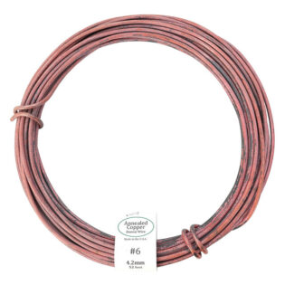 #6 American Annealed Copper Bonsai Wire, Copper Bonsai Wire 4.0 mm, Durable Bonsai Training Wire, USA Made Copper Wire, Flexible Bonsai Wire, 52 ft Copper Bonsai Wire, High-Quality Bonsai Wire, Strong Copper Wire for Bonsai, Precision Bonsai Shaping Wire, Premium Copper Wire for Bonsai